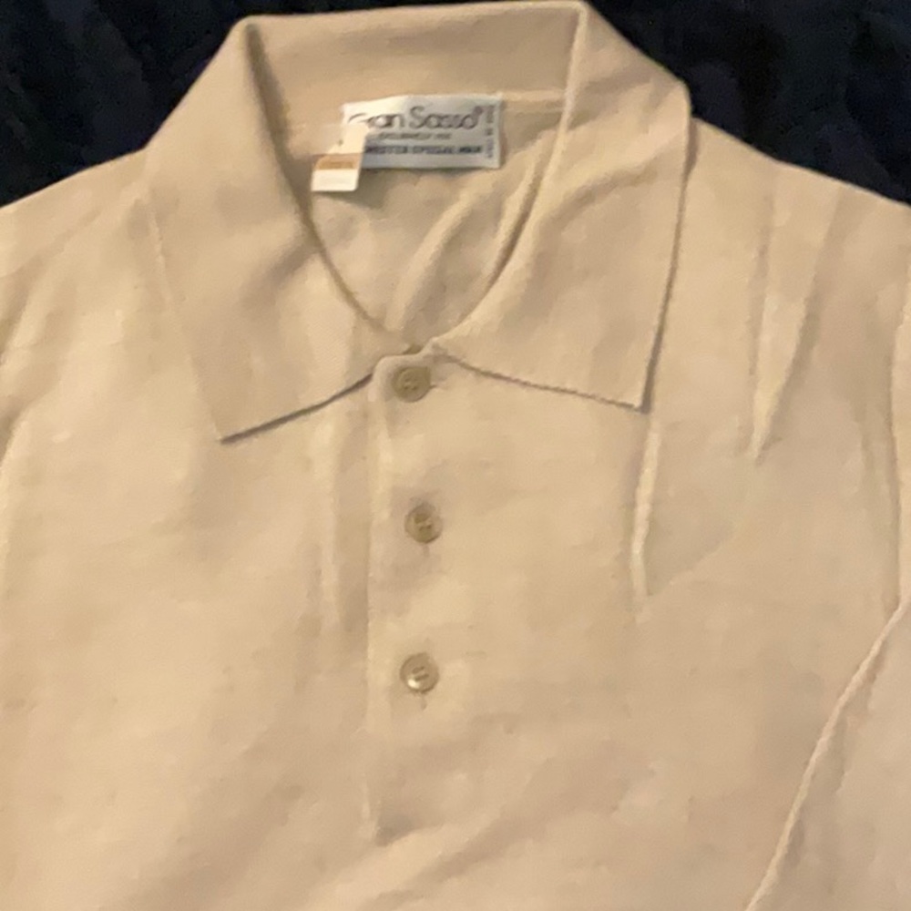 GRAN SASSO Cashmere Long Sleeve Polo Collar Sweater